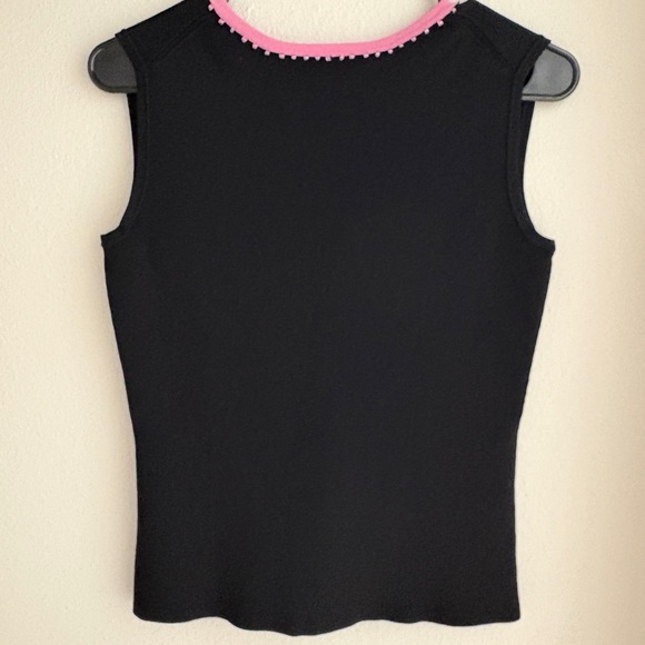Vertigo Paris Black and Pink Beaded Top - Picture 2 of 5